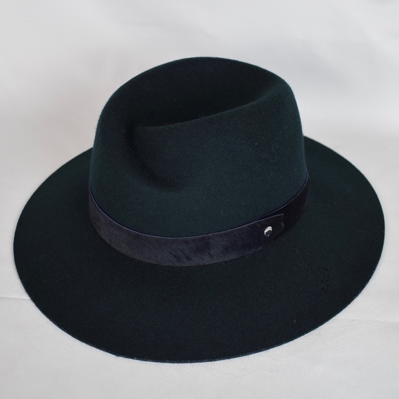 rag & bone Accessories - (Rag & Bone) Zoe Wool & Calf Hair Fedora